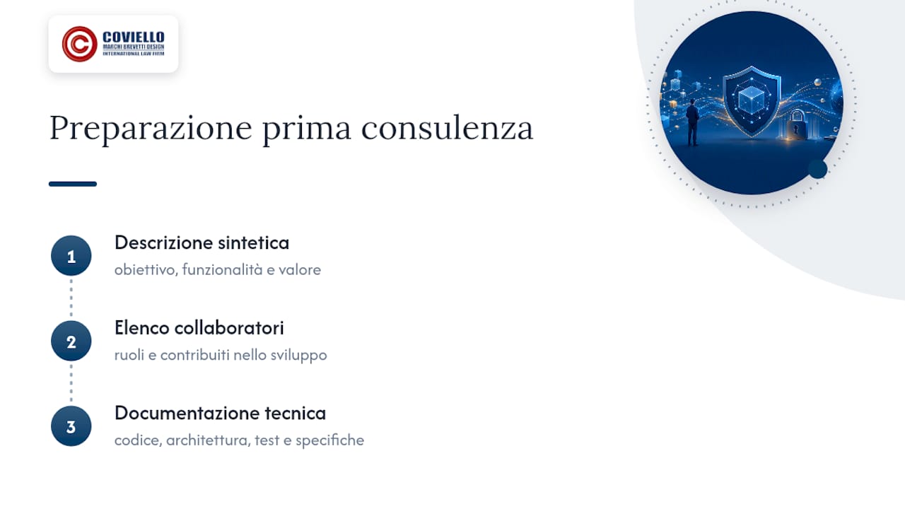Come richiedere consulenza: servizi utili per proteggere il proprio software — overview diagram