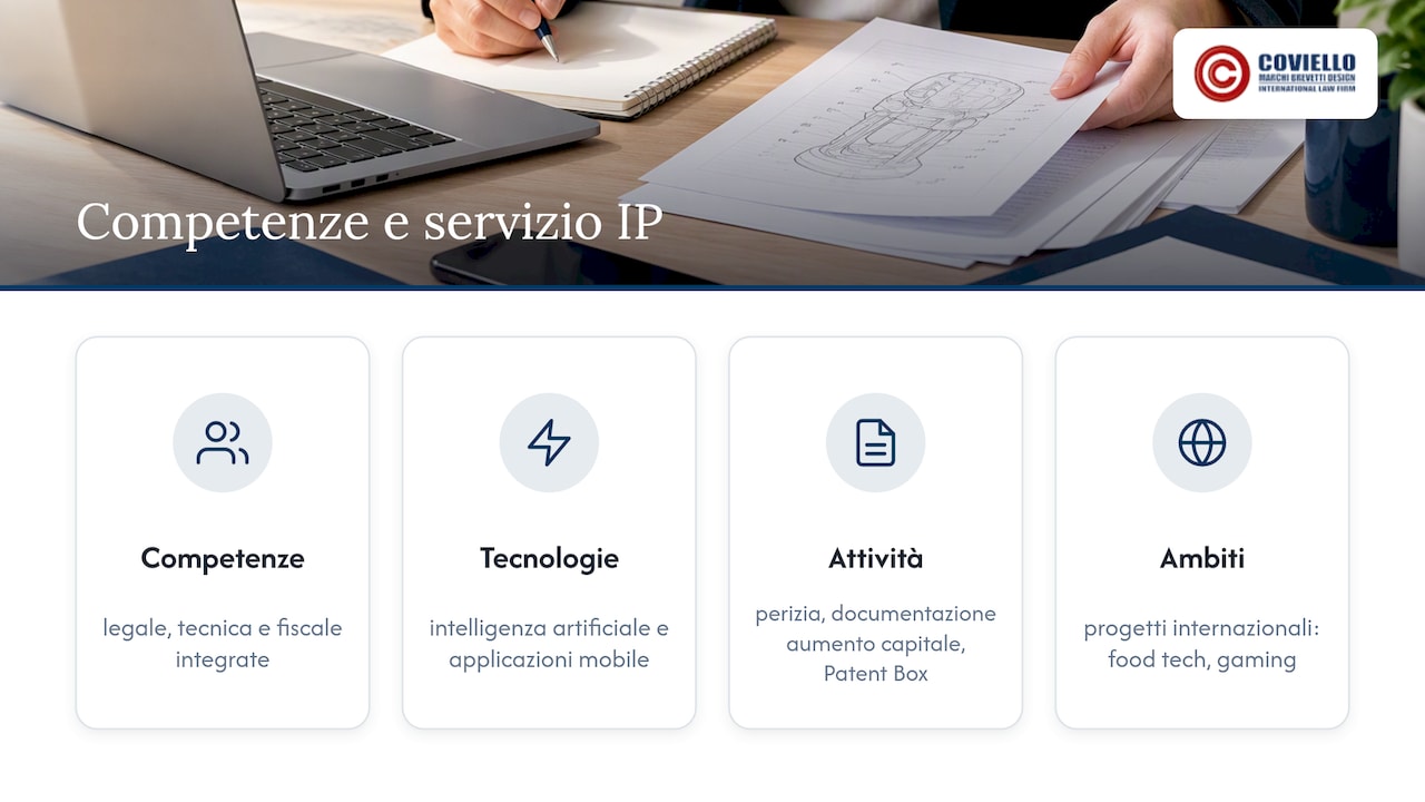 Prova dell'esperienza: competenze e metodo di lavoro su perizie IP — overview diagram